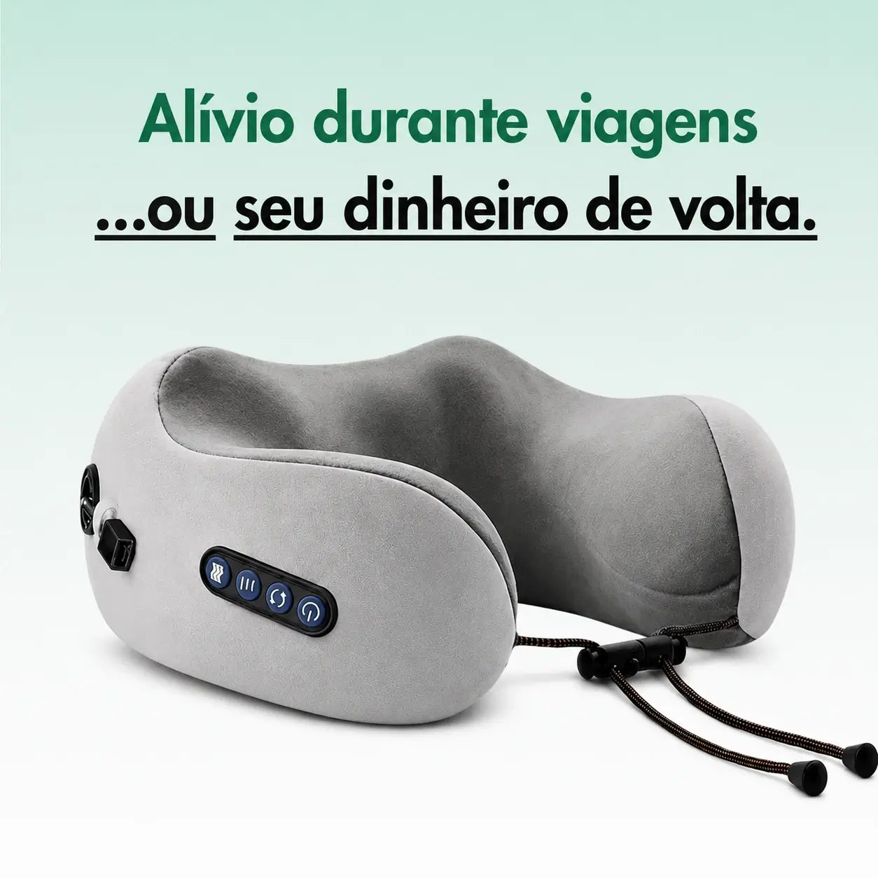 FisioTravel Travesseiro de Viagem 3 em 1 - Viaje com mais conforto